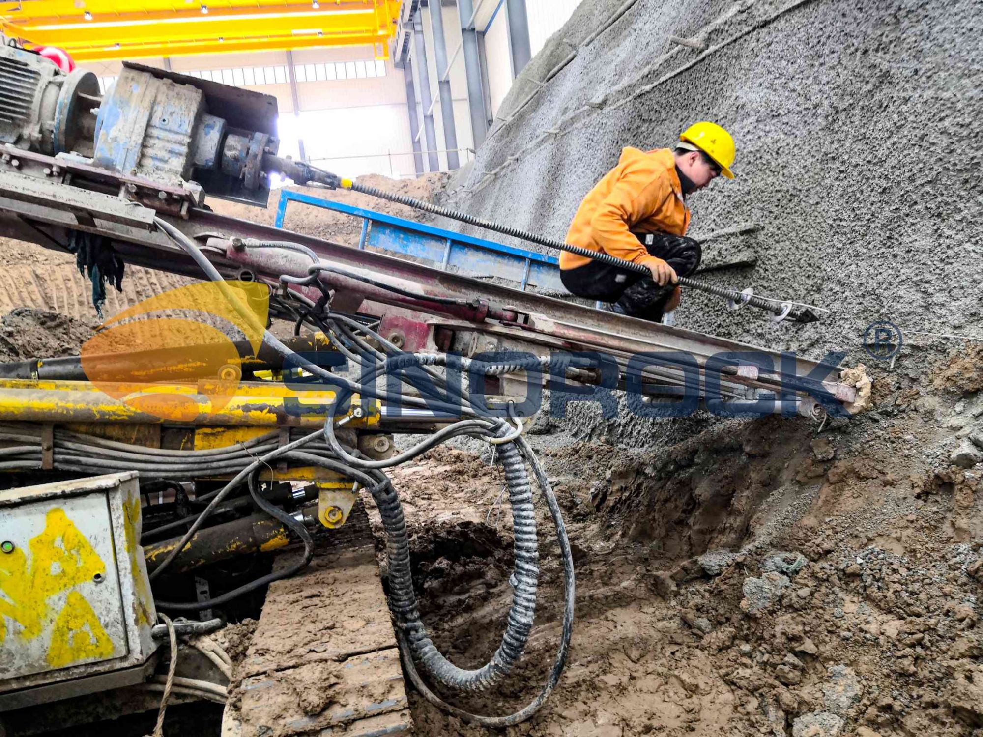 Proceso de construcción del sistema de pernos de anclaje autoperforantes